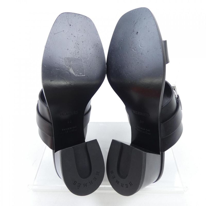 Hermes Glenan Sandals Black 36