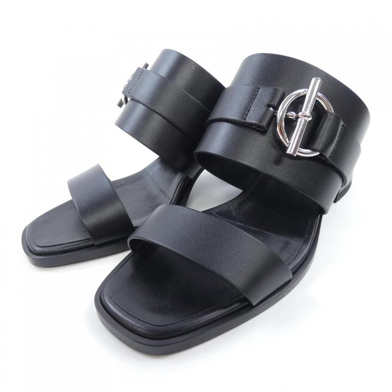 Hermes Glenan Sandals Black 36