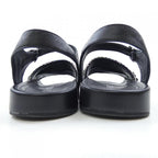 Chanel Sandals Tweed Black Pink
