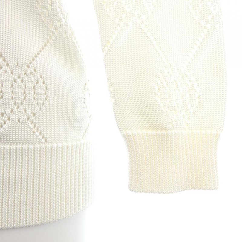 Hermes Lift Cardigan White 36 Translucency