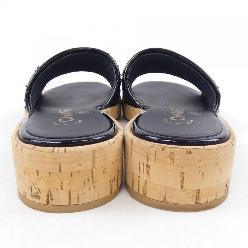 Chanel Sandals Black 36