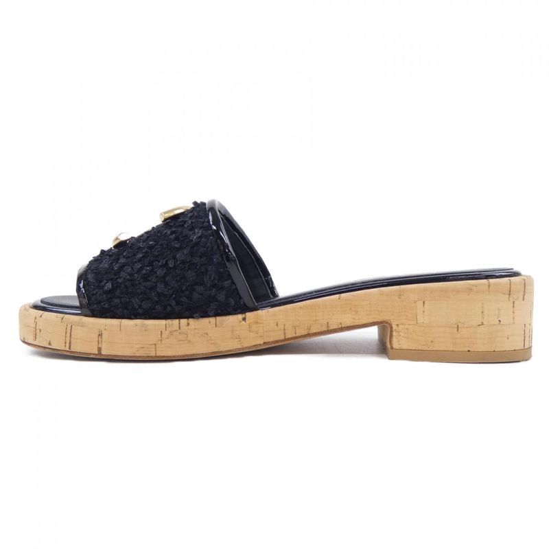 Chanel Sandals Black 36