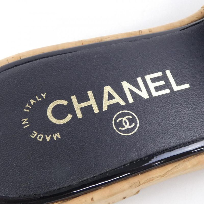 Chanel Sandals Black 36