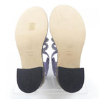 Chanel Sandals Lambskin Purple