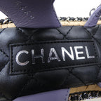 Chanel Sandals Lambskin Purple