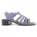 Chanel Sandals Lambskin Purple