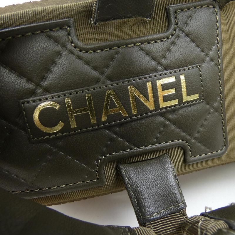 Chanel Sandals Khaki 37