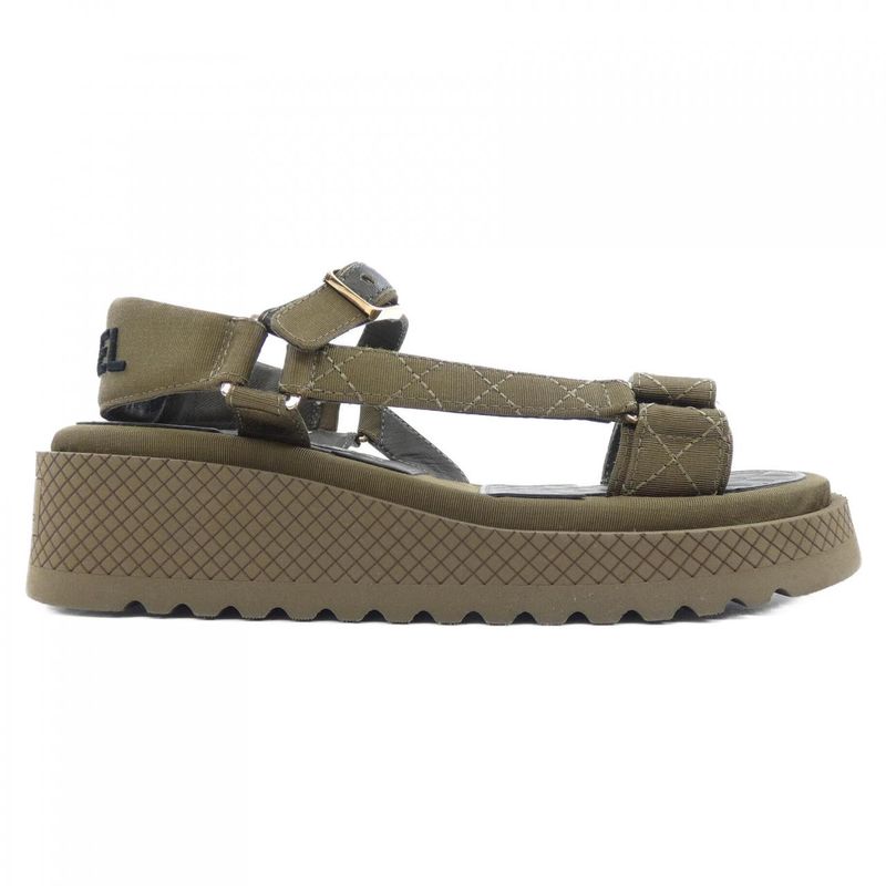 Chanel Sandals Khaki 37