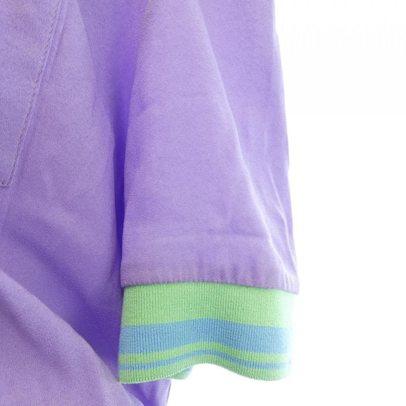Versace Dress Silk Green Purple