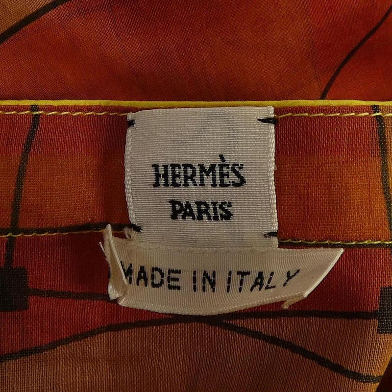 Hermes Echec AU Roi Top Jacket Brown Red