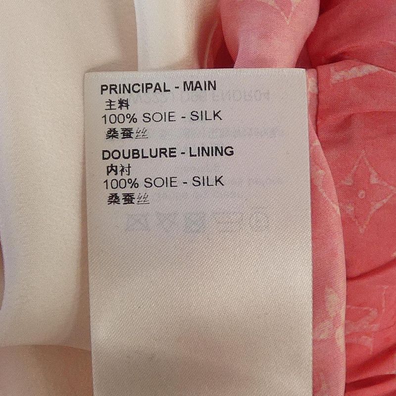 Louis Vuitton Monogram Cloud Sundress Dress Pink Sheer
