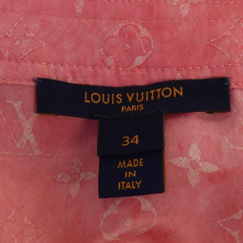 Louis Vuitton Monogram Cloud Sundress Dress Pink Sheer