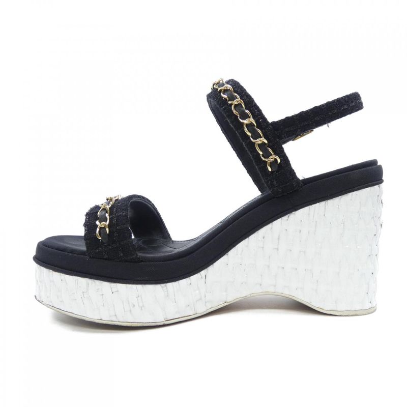 Chanel Sandals Black 36