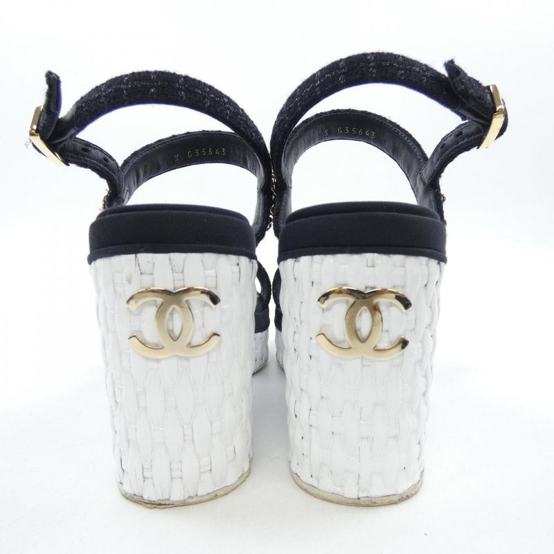 Chanel Sandals Black 36