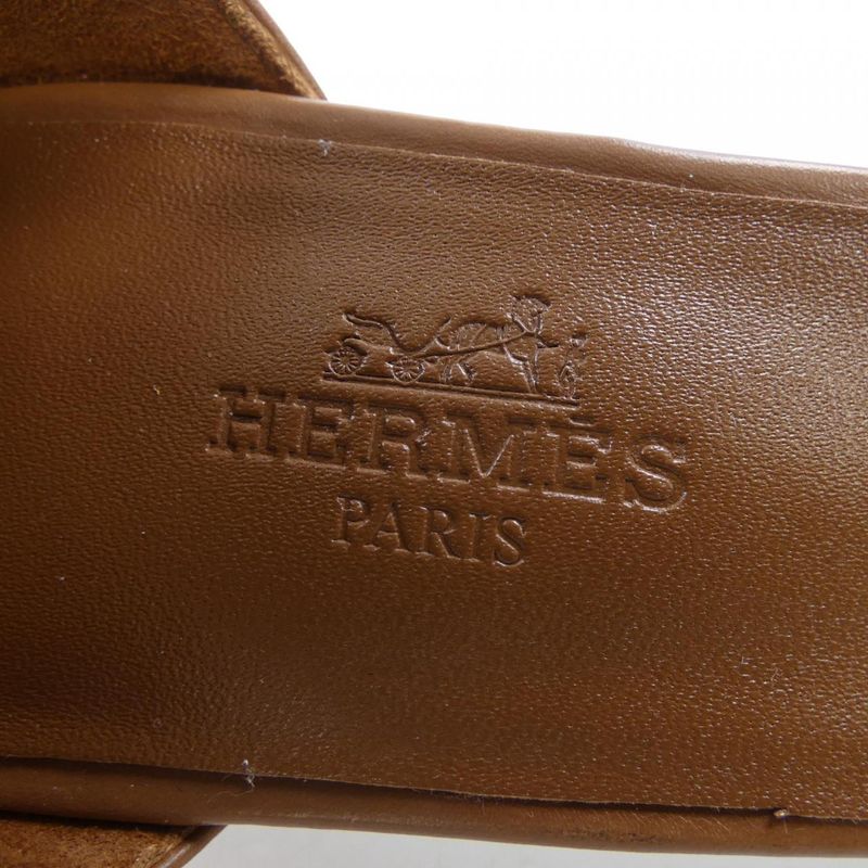 Hermes Joy Sandals Brown 36