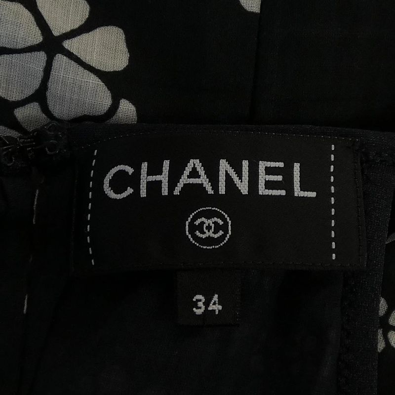 Chanel 25 Dress Black 34 White