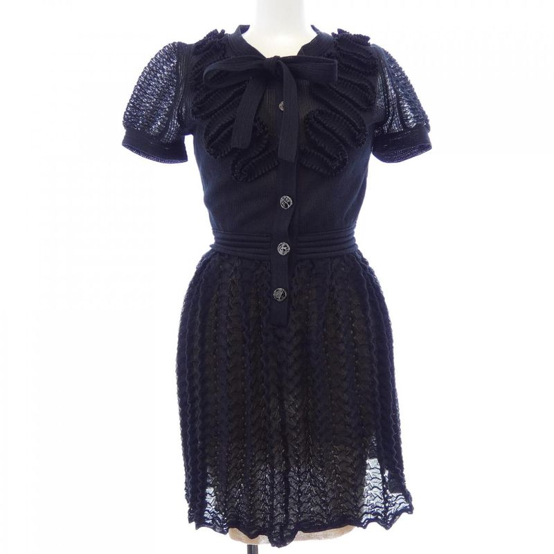 Chanel Dress Black 34 Translucency