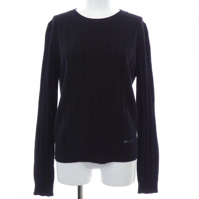 Prada Knit Top Cashmere Black