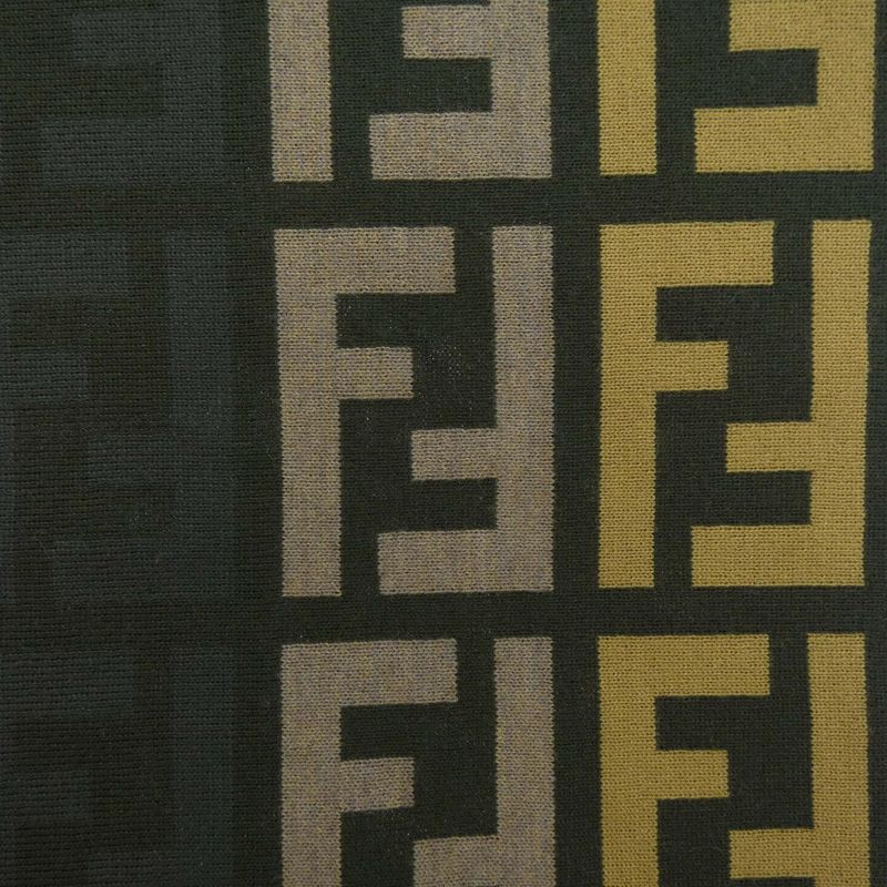 Fendi Scarf Beige Navy Green