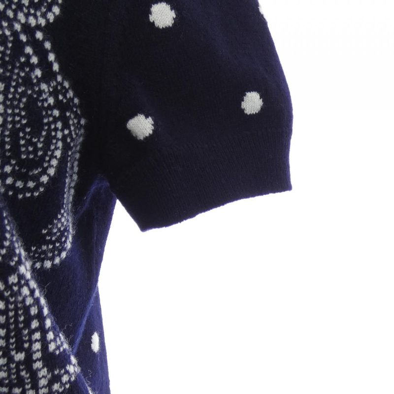 Hermes Brides de Gala Knit Top White Navy