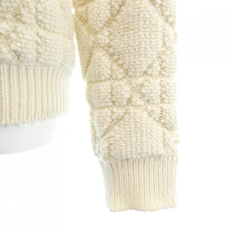 Dior Macro Cannage Macrocannage Cardigan White Translucency