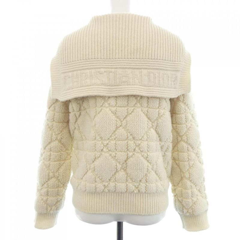 Dior Macro Cannage Macrocannage Cardigan White Translucency