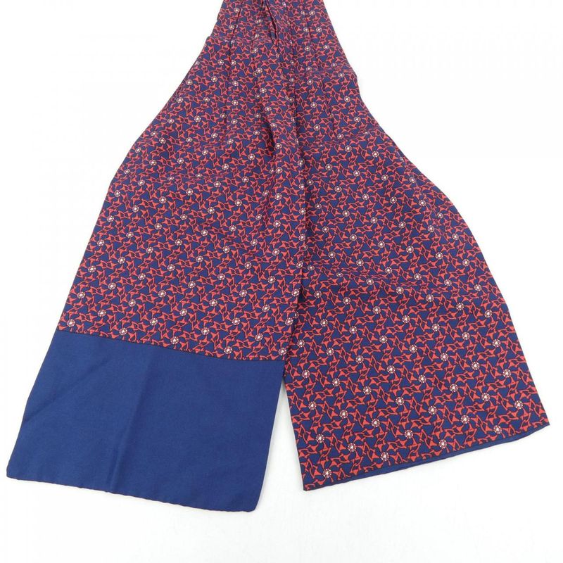 Hermes Necktie Red Navy