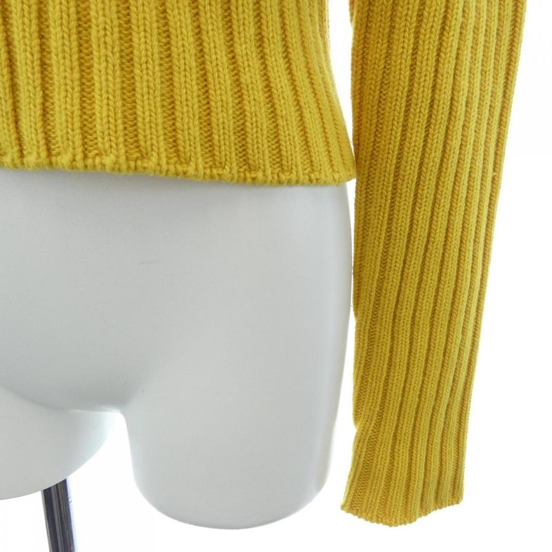 Prada Knit Top Cashmere Yellow