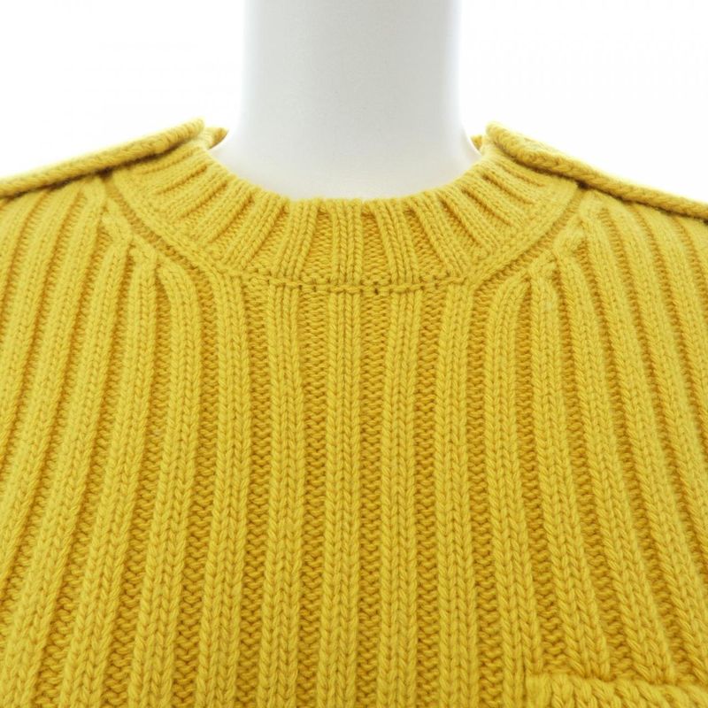 Prada Knit Top Cashmere Yellow