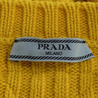 Prada Knit Top Cashmere Yellow