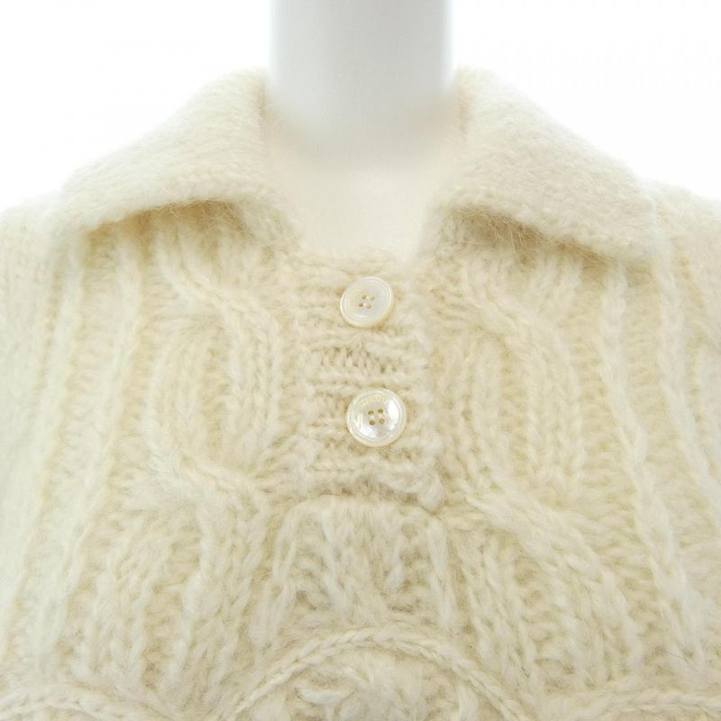 Celine Knit Top White XS Translucency