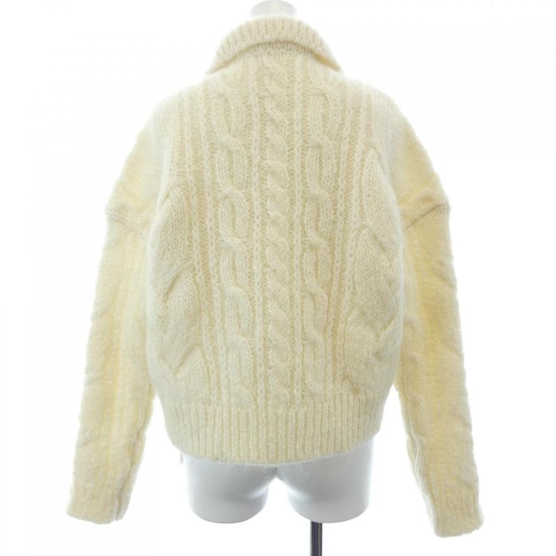 Celine Knit Top White XS Translucency
