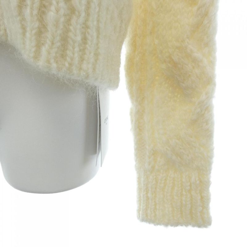 Celine Knit Top White XS Translucency