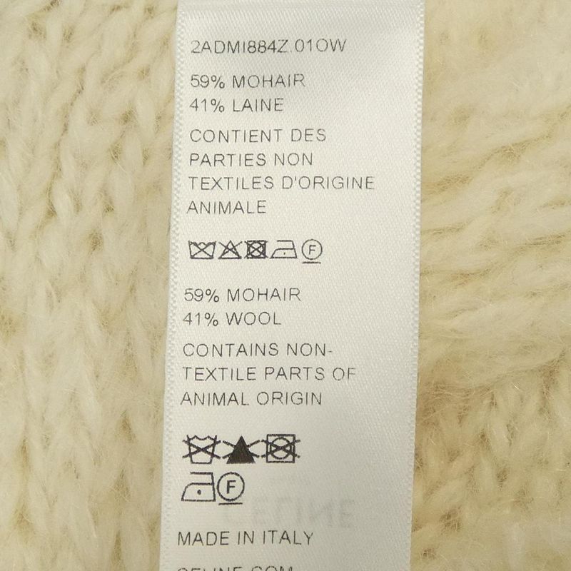 Celine Knit Top White XS Translucency