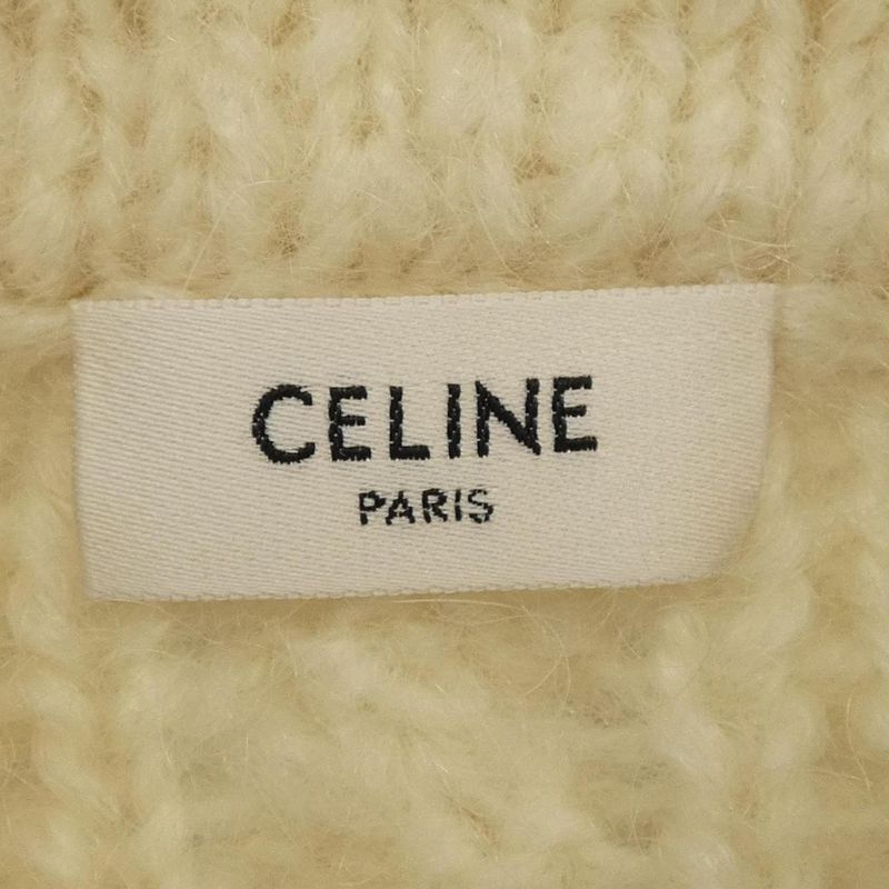 Celine Knit Top White XS Translucency