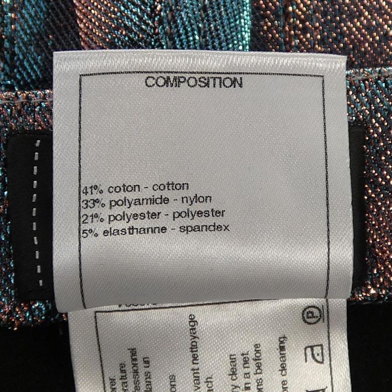 Chanel Pants Blue 38 Pink