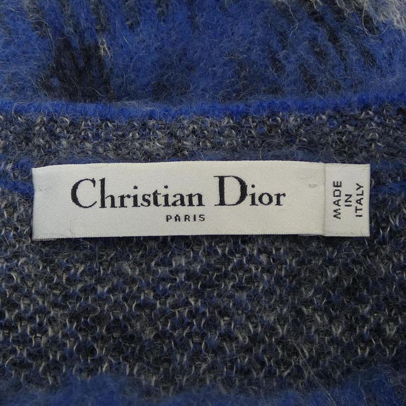 Dior Knit Top Black 38 Blue White