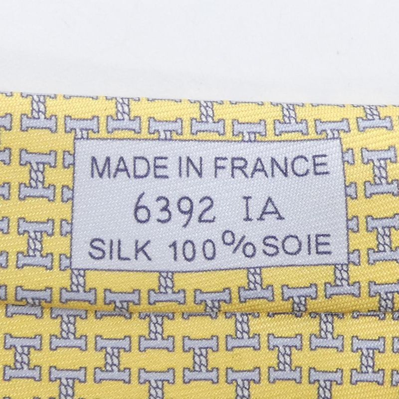 Hermes Necktie Blue Yellow