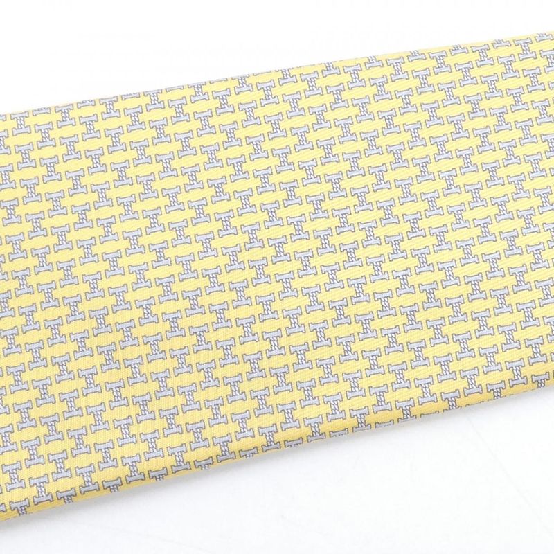 Hermes Necktie Blue Yellow