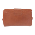 Saint Laurent Yves Vintage YSL Brown Gold Leather Shoulder Bag