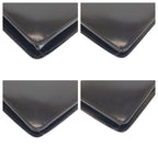 Gucci Black Silver Leather Handbag Vanity Bag