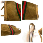 Gucci Vintage Sherry Shoulder Bag Brown Camel