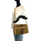 Gucci Vintage Sherry Shoulder Bag Brown Camel