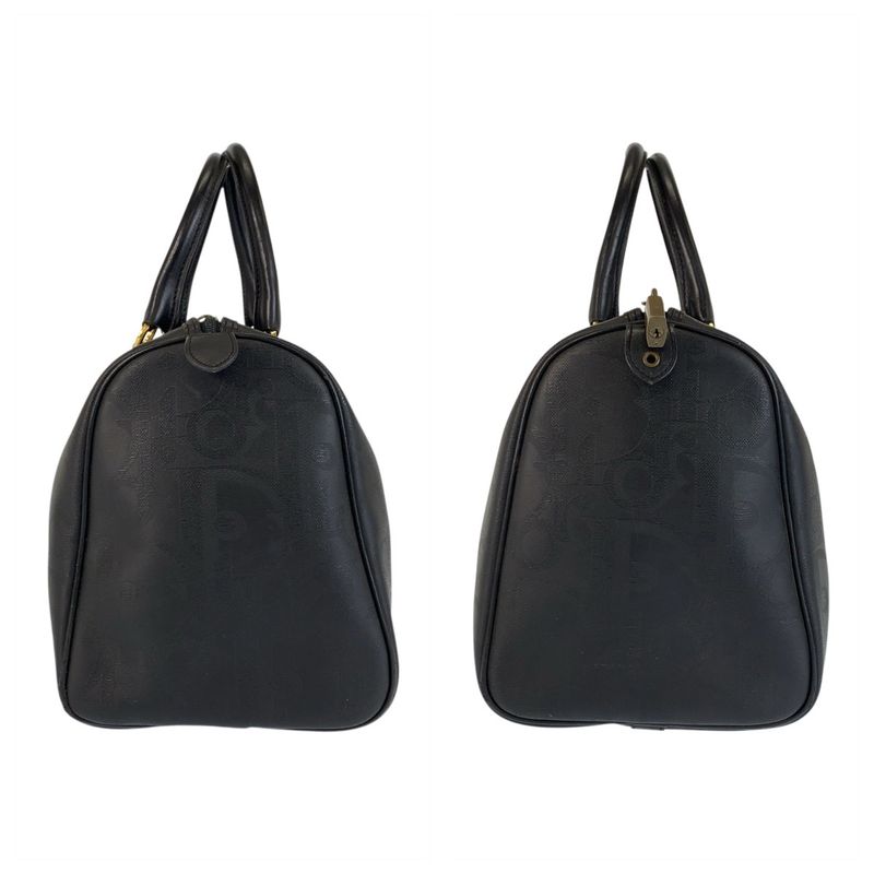 Dior Vintage Trotter Black Boston Bag