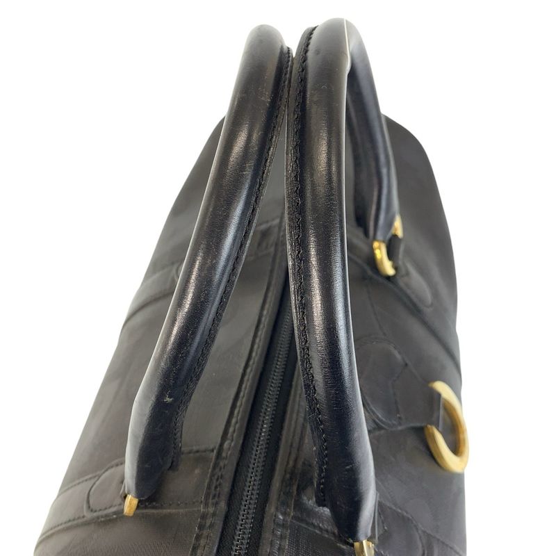 Dior Vintage Trotter Black Boston Bag