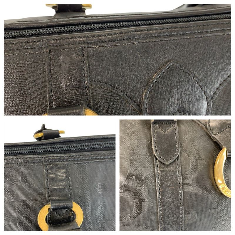 Dior Vintage Trotter Black Boston Bag