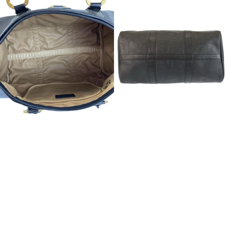 Dior Vintage Trotter Black Boston Bag