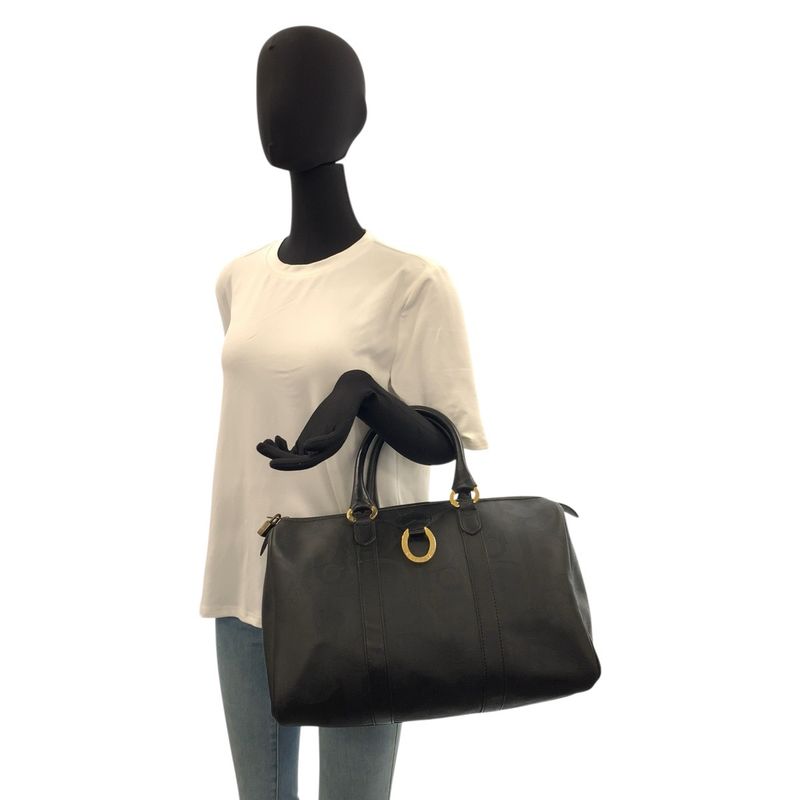 Dior Vintage Trotter Black Boston Bag