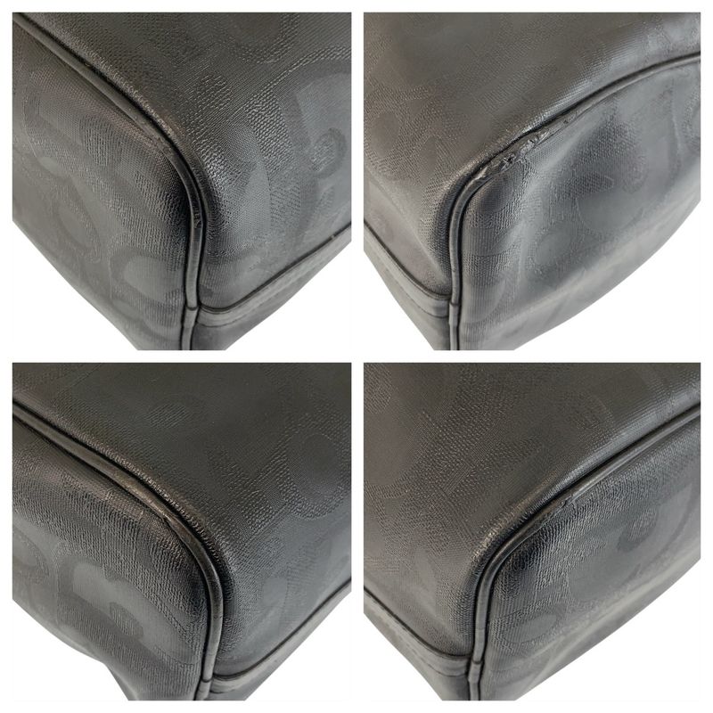 Dior Vintage Trotter Black Boston Bag