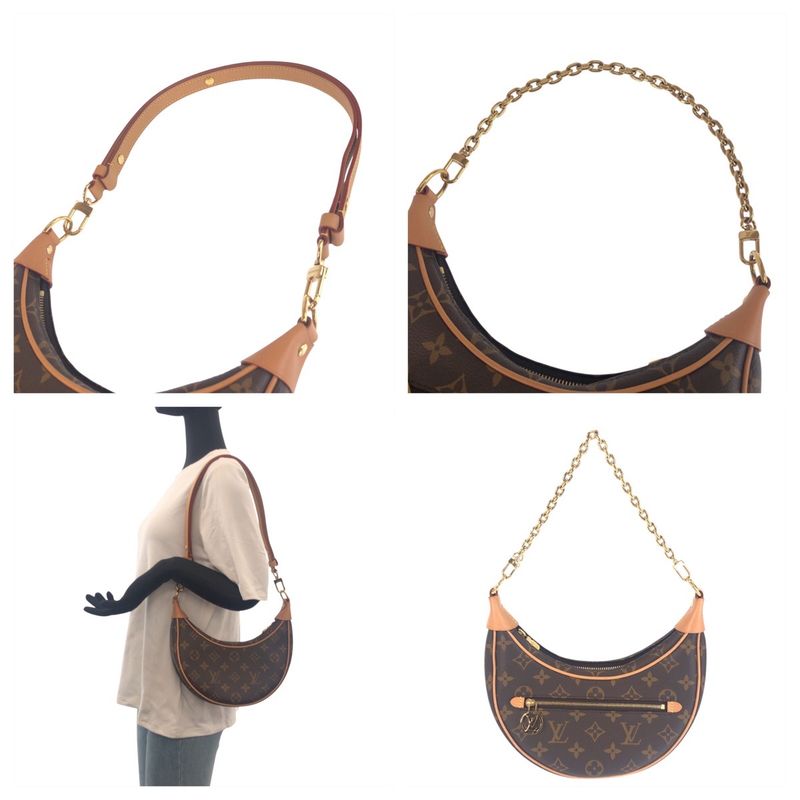 Louis Vuitton Monogram Loop Brown Shoulder Bag 2-Way